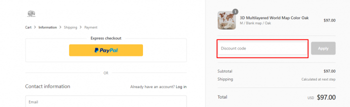 How to use EnjoyTheWood promo code