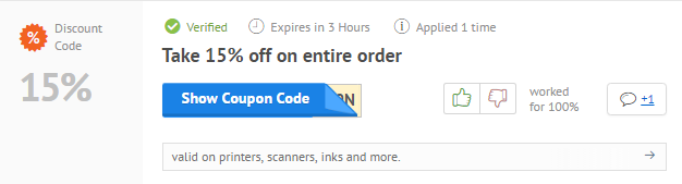 epson printer ink discount code