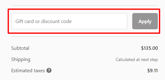 How to use Estas promo code