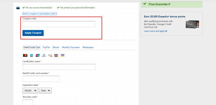 How to use Expedia promo code