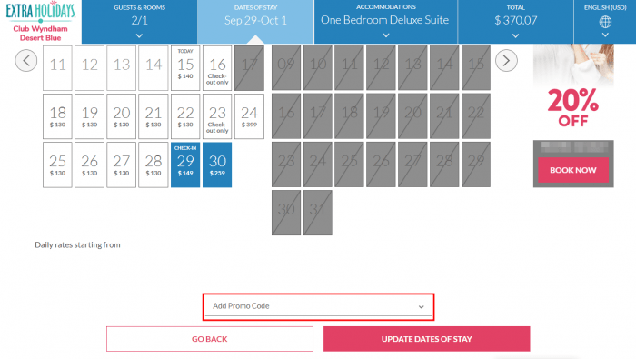 How to use Extra Holidays promo code