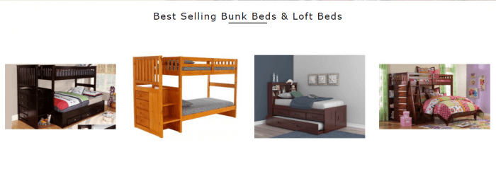 Factory Bunk Beds range of products 
