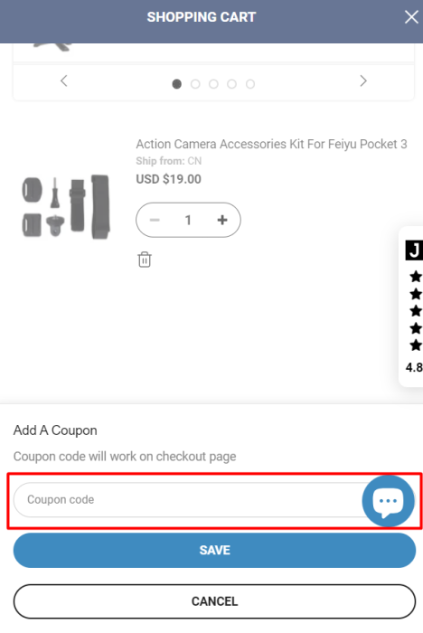 How to use FeiyuTech promo code