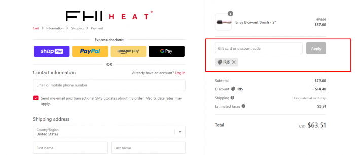 How to use FHI Heat promo code