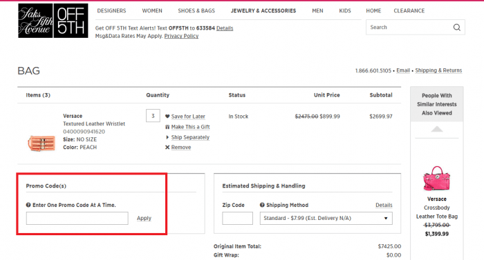 Saks Fifth Avenue Coupon Code 2021 50 OFF DiscountReactor