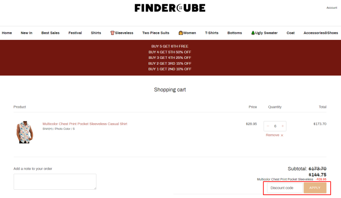 How to use Findercube promo code