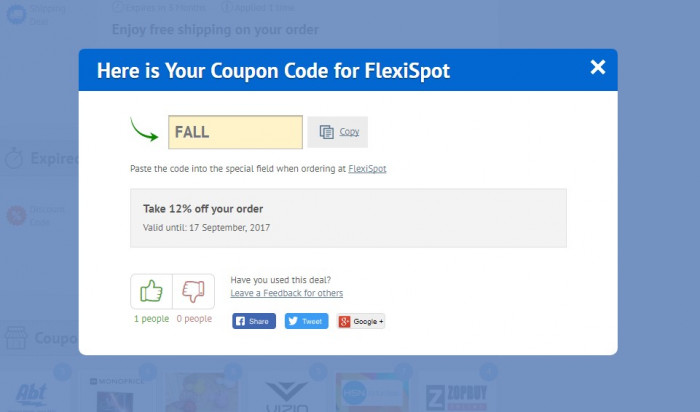 How to use a coupon code at FlexiSpot