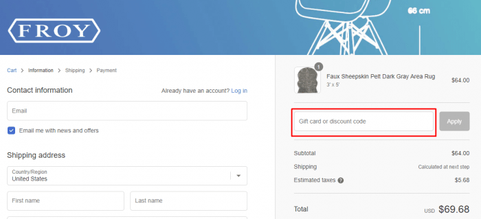 How to use Froy promo code