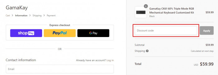 How to use GAMAKAY promo code