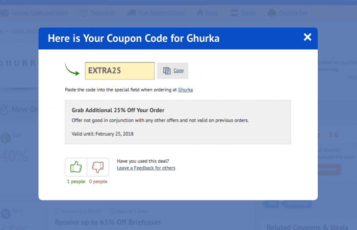 How to use a promo code at Ghurka