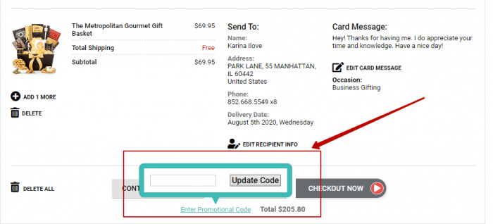 how to use GiftTree promotional code