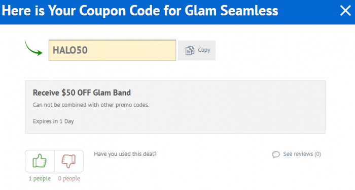 Glam Seamless promo code