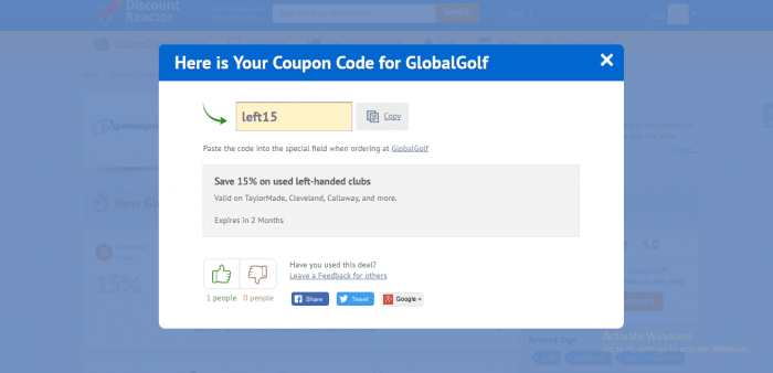 How to use a promotion code at GlobalGolf