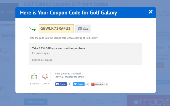 How to use a promotion code on Golf Galaxy