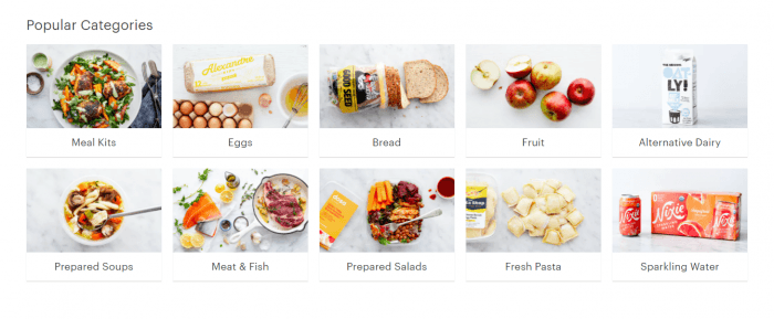 Good Eggs range of products 