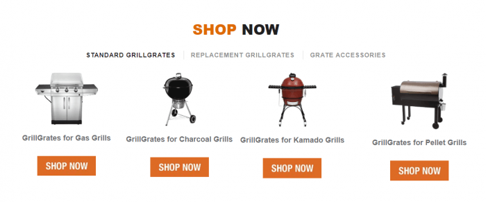 GrillGrate range of products 