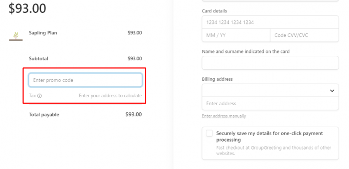 How to use GroupGreeting promo code