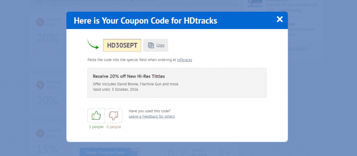 HDtracks Coupon Code 2021 50 OFF DiscountReactor