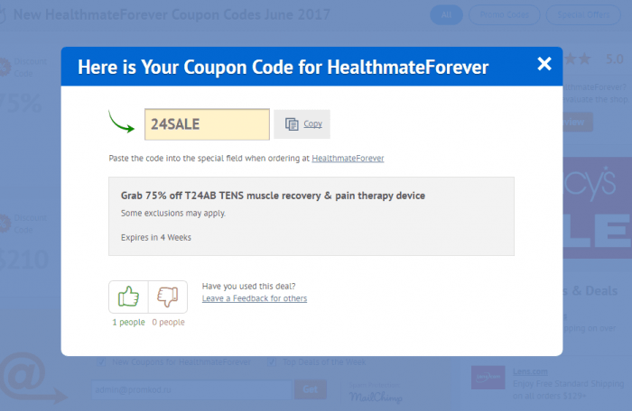 how to use coupon code for health mate forever