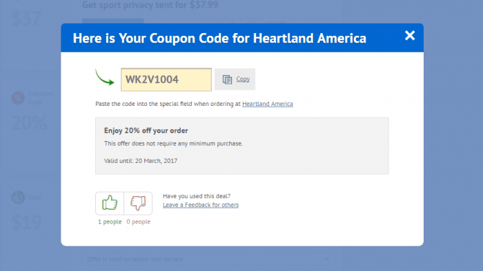 How to use a promo code at Heartland America