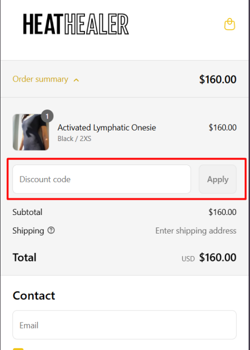 How to use Heat Healer promo code