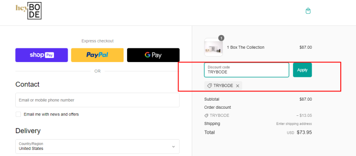 How to use HeyBode promo code
