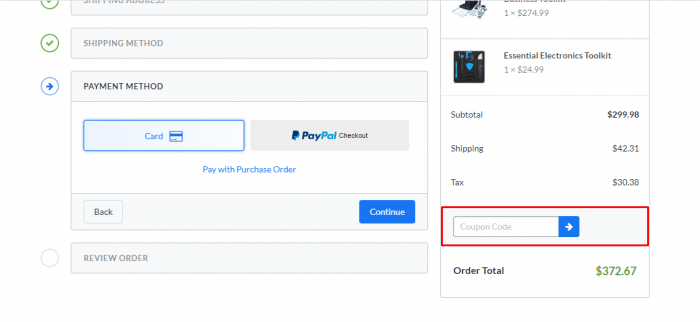 how to apply coupon code at iFixit