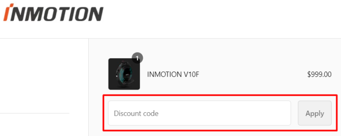How to use INMOTION promo code