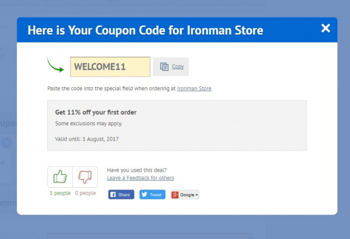 How to use a promotion code at Ironman Store
