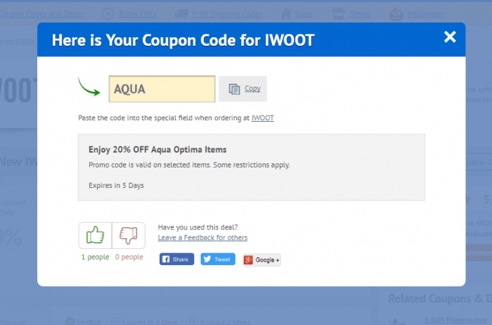 How to use a discount code at Iwoot