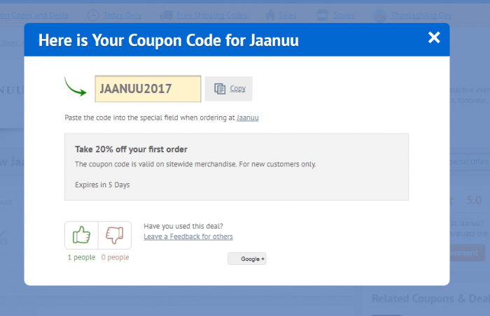 How to use a promo code at Jaanuu