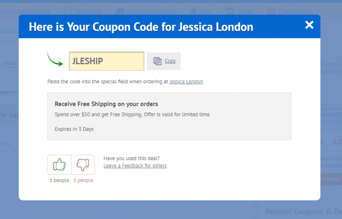 How to use a promotion code at Jessica London
