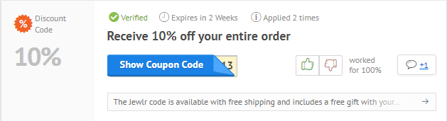 How to use a coupon code at Jewlr
