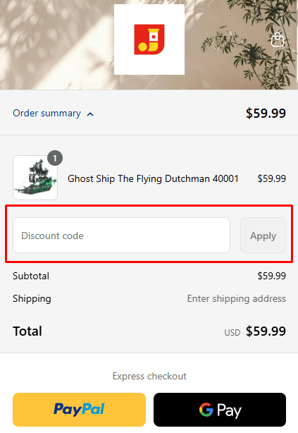 How to use JMBricklayer promo code