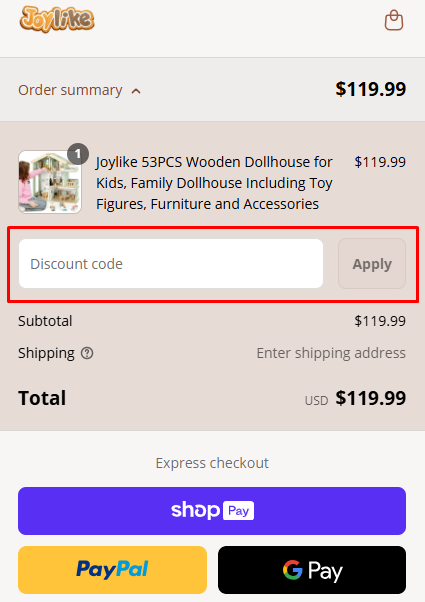 How to use Joylike Toys promo code