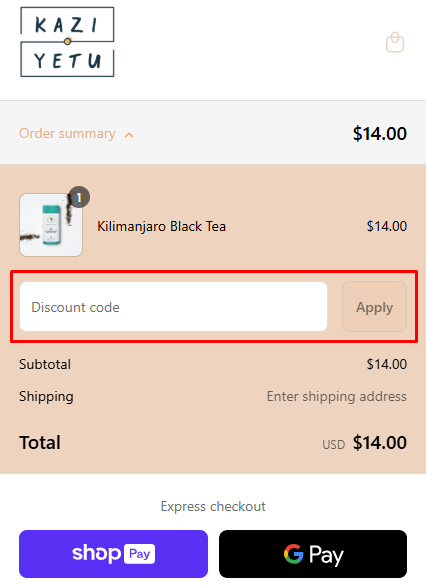 How to use Kazi Yetu promo code