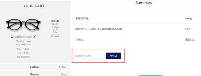 how to apply coupon code at KITS