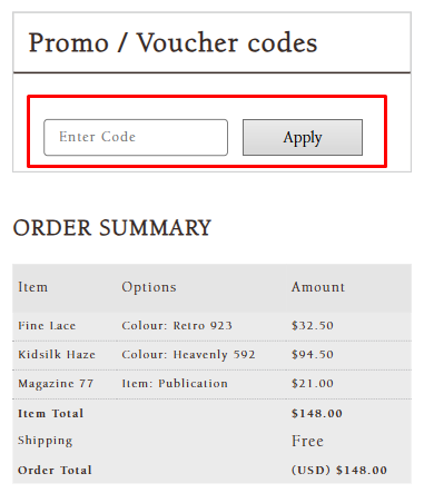 How to use Knitrowan promo code