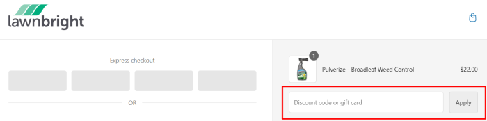 How to use Lawnbright promo code