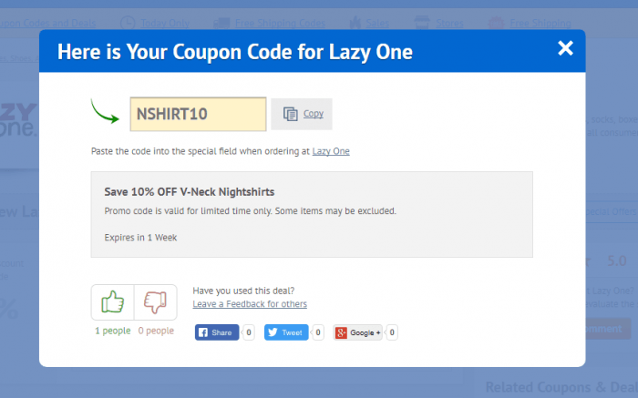 How to use a discount code at Lazy One