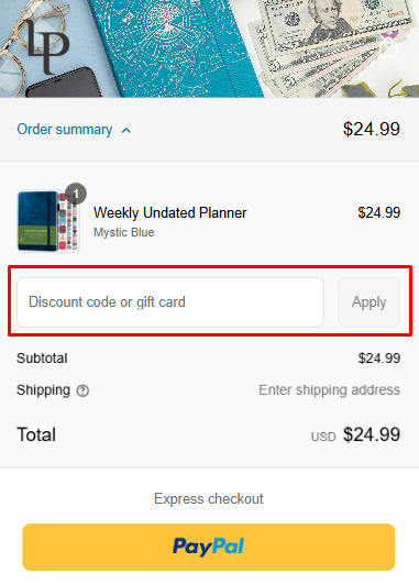 How to use LEGEND PLANNER promo code