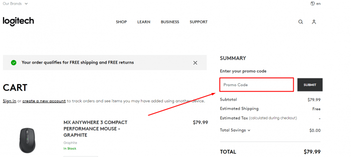 How to use Logitech promo code