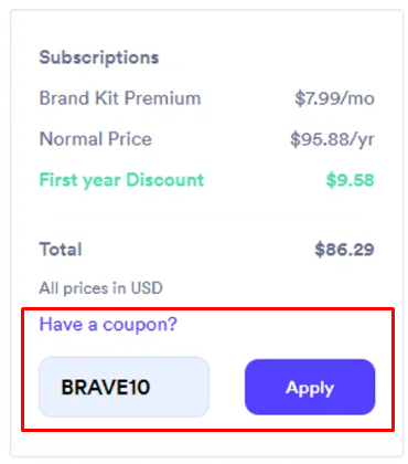 How to use Looka promo code