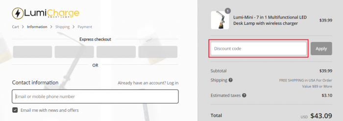 How to use LumiCharge promo code