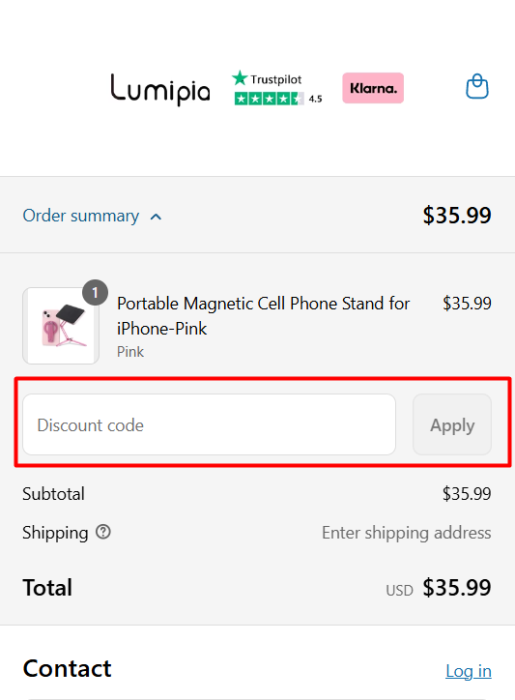 How to use Lumipia promo code