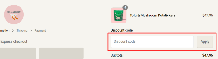 How to use Mamahuhu promo code