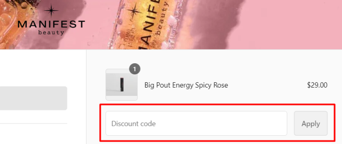 How to use Manifest Beauty promo code