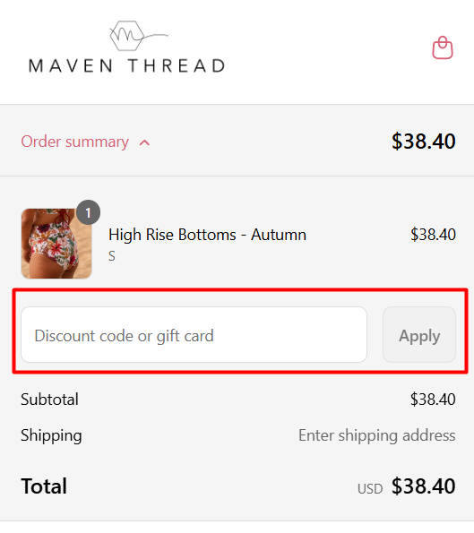 How to use Maven Thread promo code
