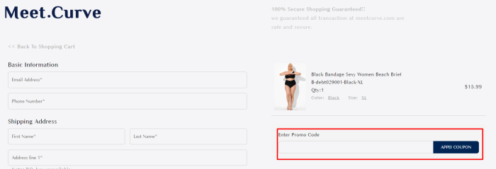 How to use Meet.Curve promo code