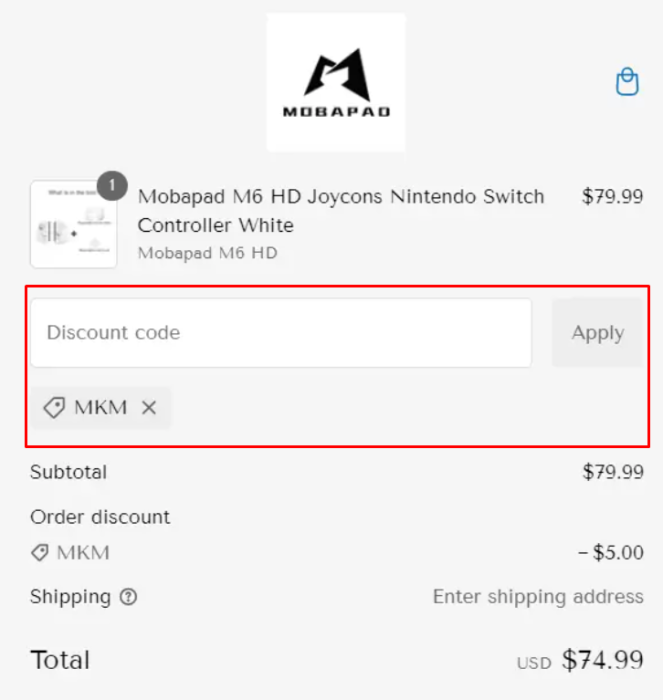 How to use Mobapad promo code